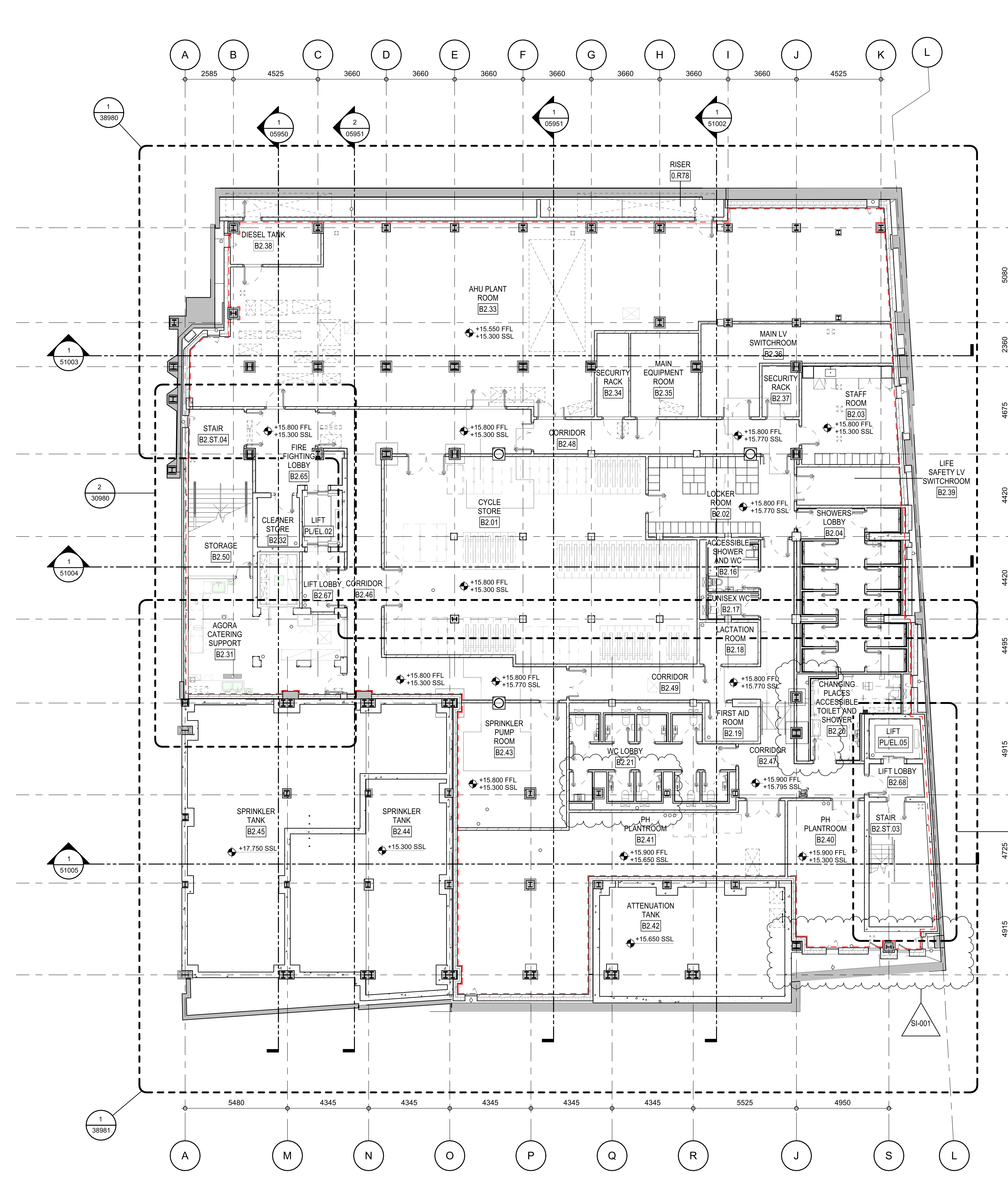 Basement Level 2 general-arrangement floor plan