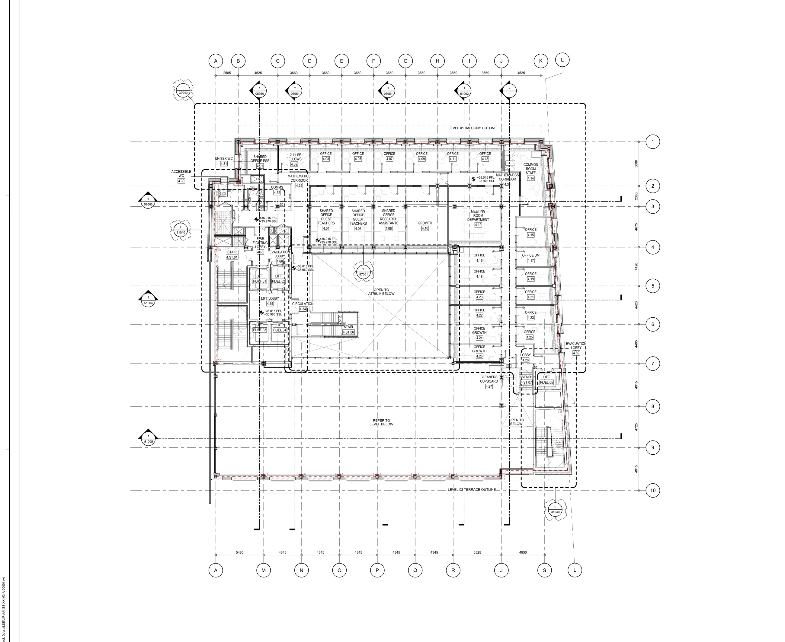 Level 4 general-arrangement floor plan