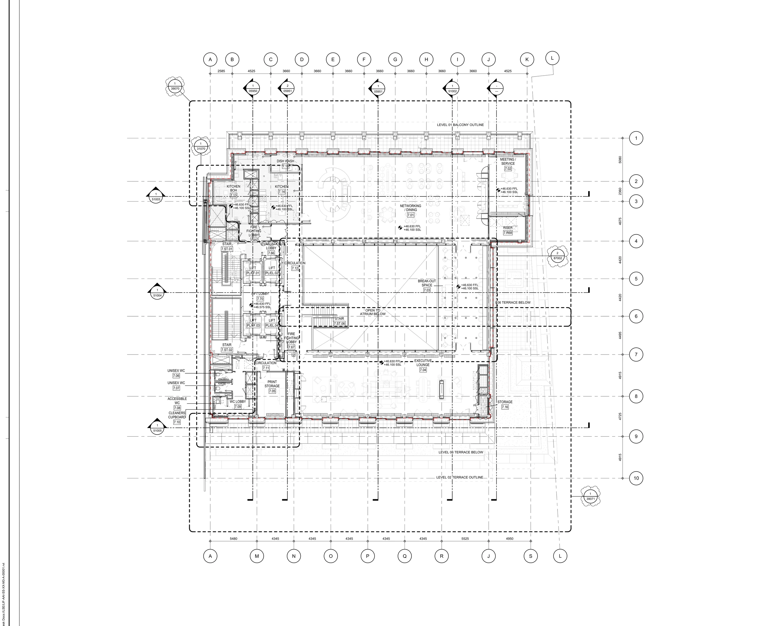 Level 7 general-arrangement floor plan