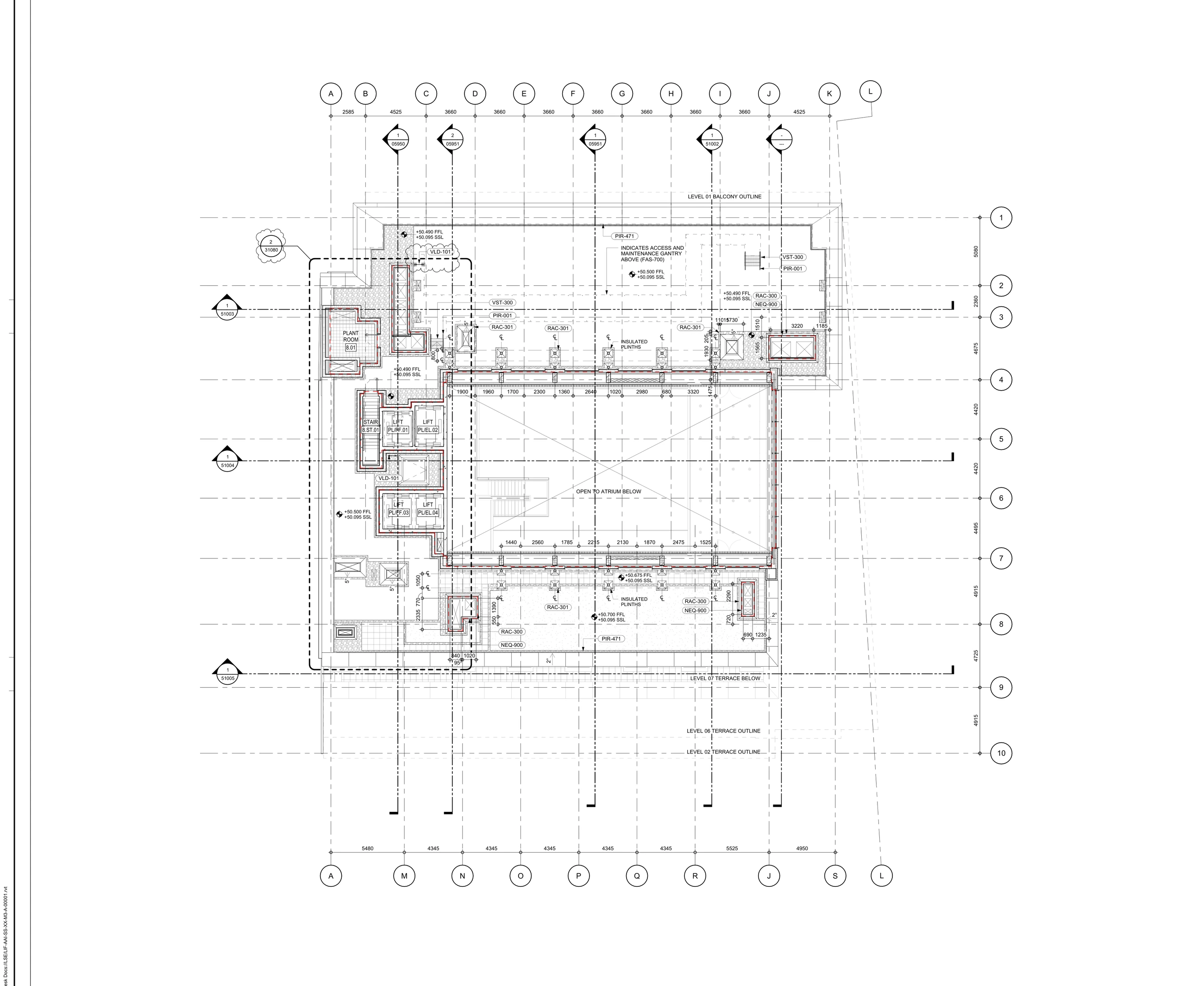 Level 8 general-arrangement floor plan